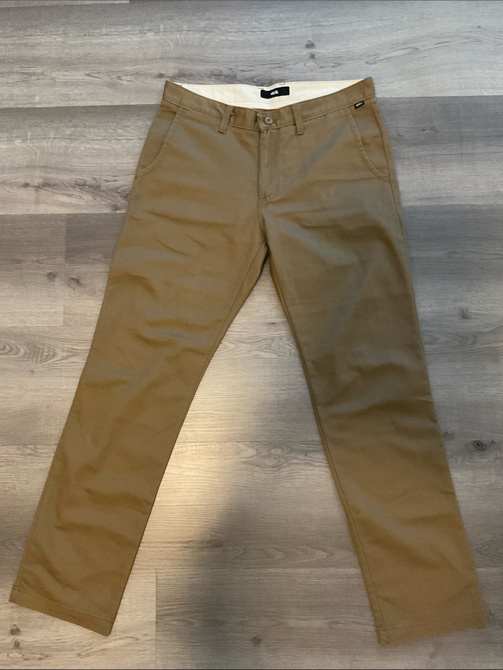 Vans Men's Khaki Straight Chino Pants - Brown